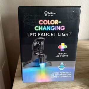 COLOR CHANGING LED FAUCET LIGHT